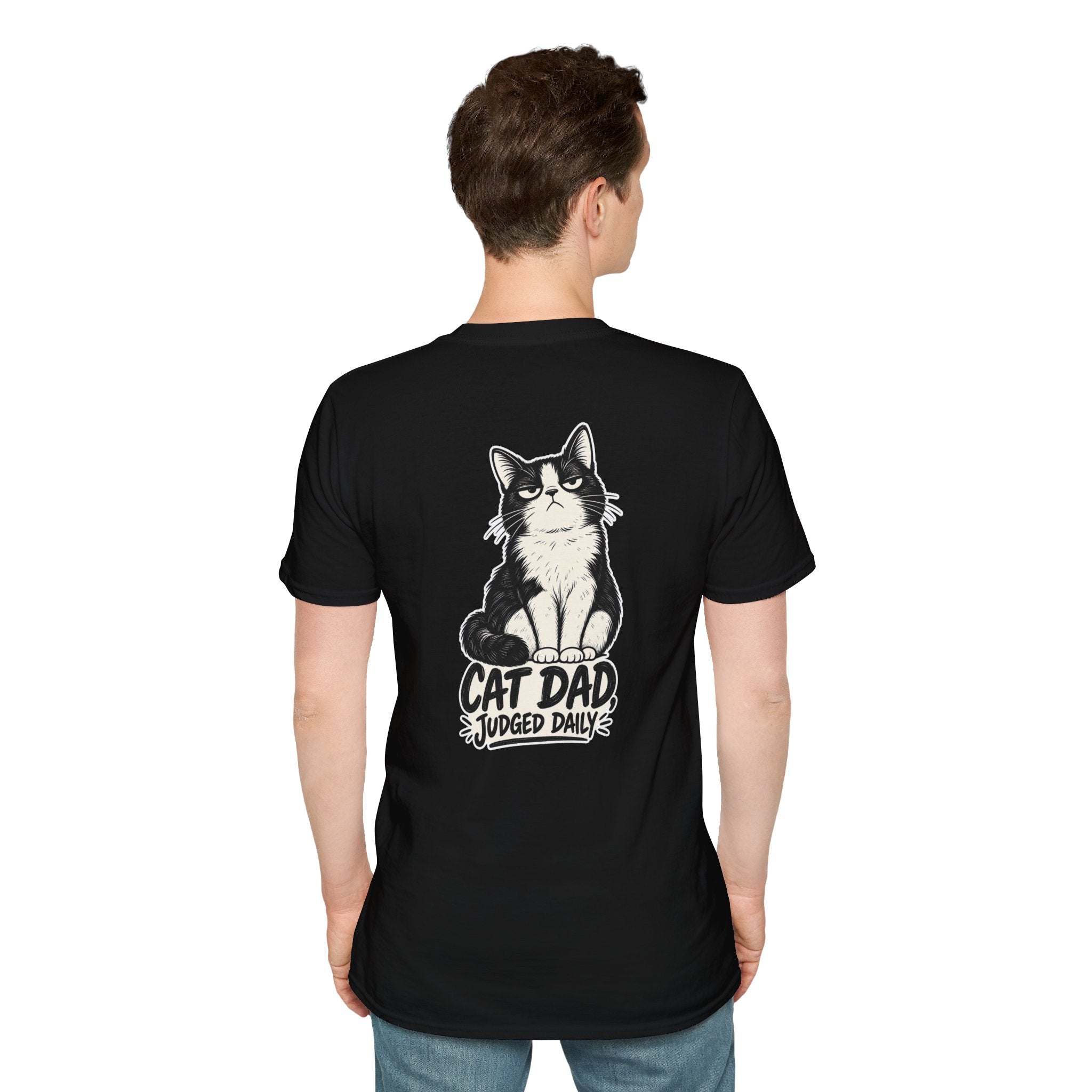 Cat Dad Shirt Judged Daily Funny Cat Lover Graphic Tee Dark Humor Tee Unique Gift Funny Tshirt