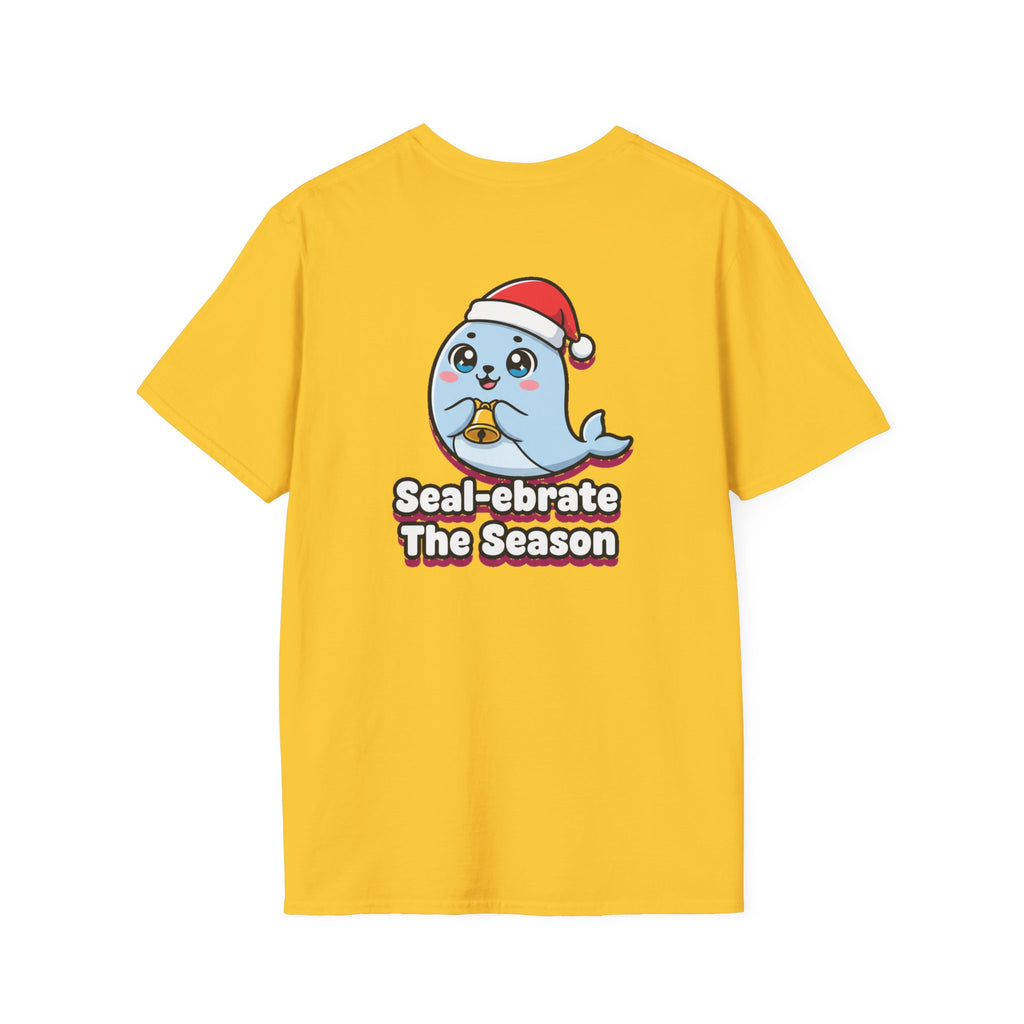Cute Christmas Shirt Sealebrate The Season Funny Animal Unisex Softstyle Tee Christmas Gift