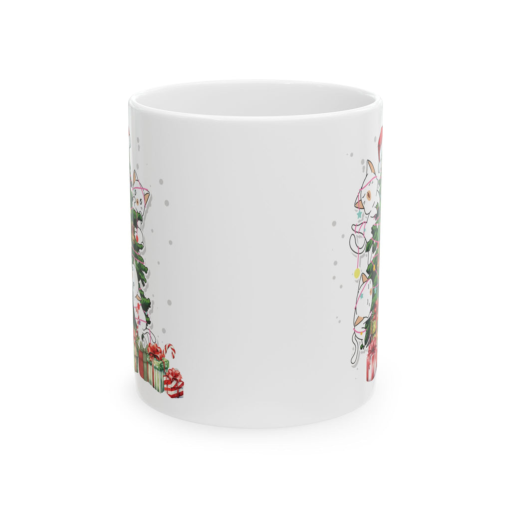 Christmas Cat Mug Unique Funny Holiday Festive Cup Christmas Gift Cute Cats 11oz