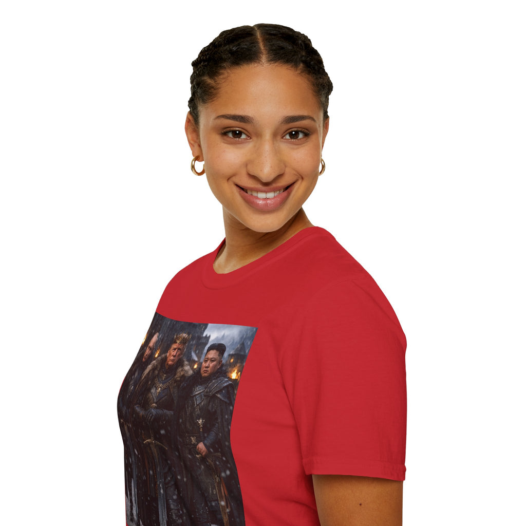 Funny Trump Putin Kim Jong Unique T-Shirt Artwork Throne Unisex Softstyle Tshirt