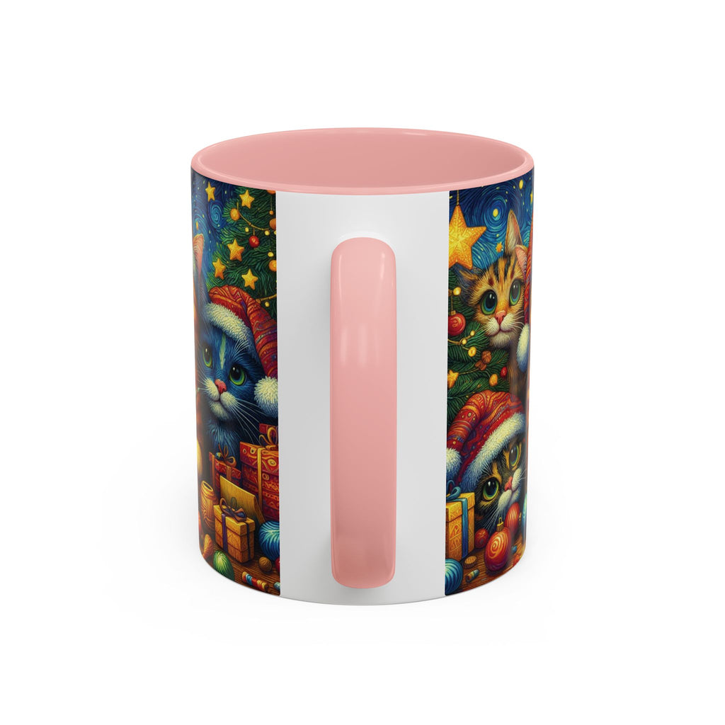 Christmas Mug Cats Mug Mom Lover Van Gogh Art Gift Funny Coffee Tea Ceramic Cup
