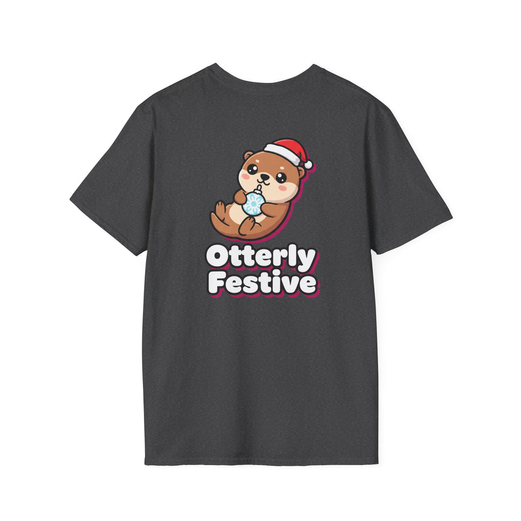 Cute Christmas Shirt Otterly Festive Funny Animal Unisex Softstyle Tee Christmas Gift
