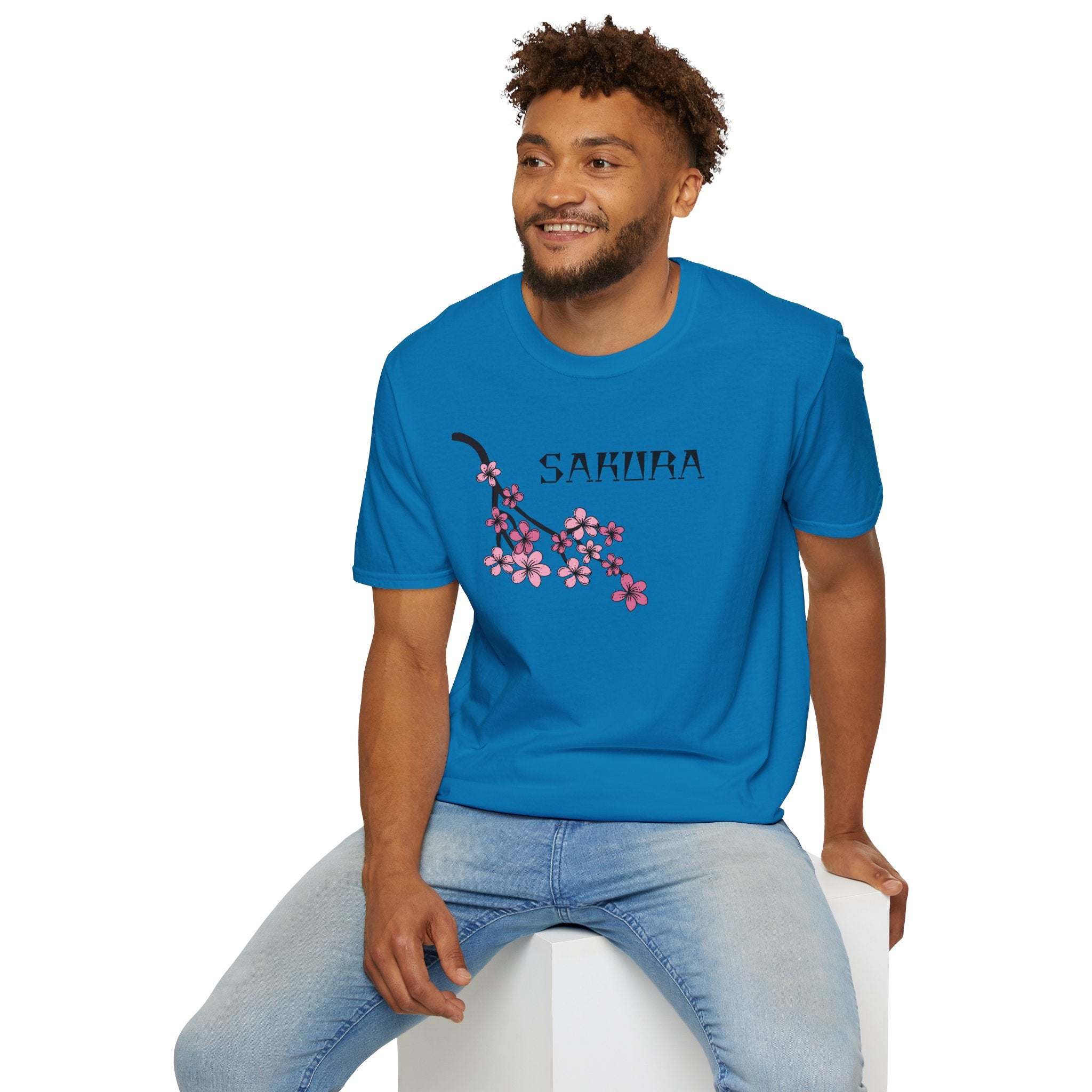 Sakura T-Shirt Japanese Art Shirt Unisex Softstyle Cherry Blossom Flower T-shirt