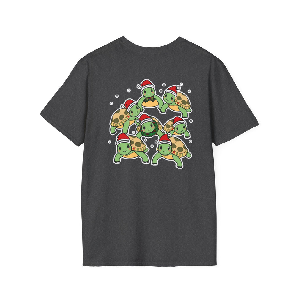 Christmas Turtles Family T-Shirt | Cute Cartoon Unique Holiday Design Gift Shirt