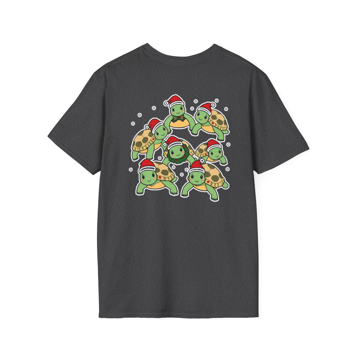 Christmas Turtles Family T-Shirt | Cute Cartoon Unique Holiday Design Gift Shirt