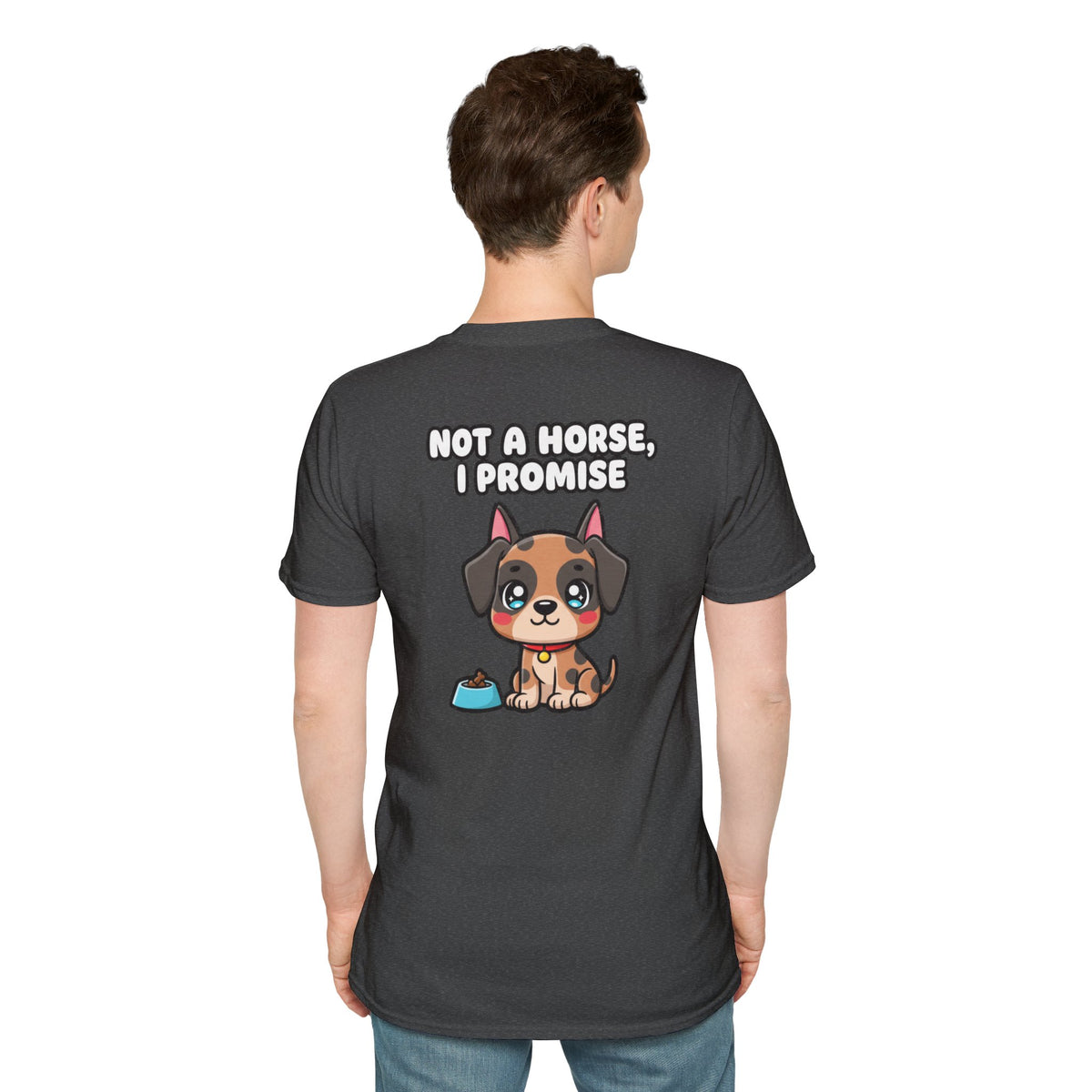 Cute Great Dane Shirt Not A Horse, I Promise Funny Dog Lover Unisex Softstyle Tee Gift