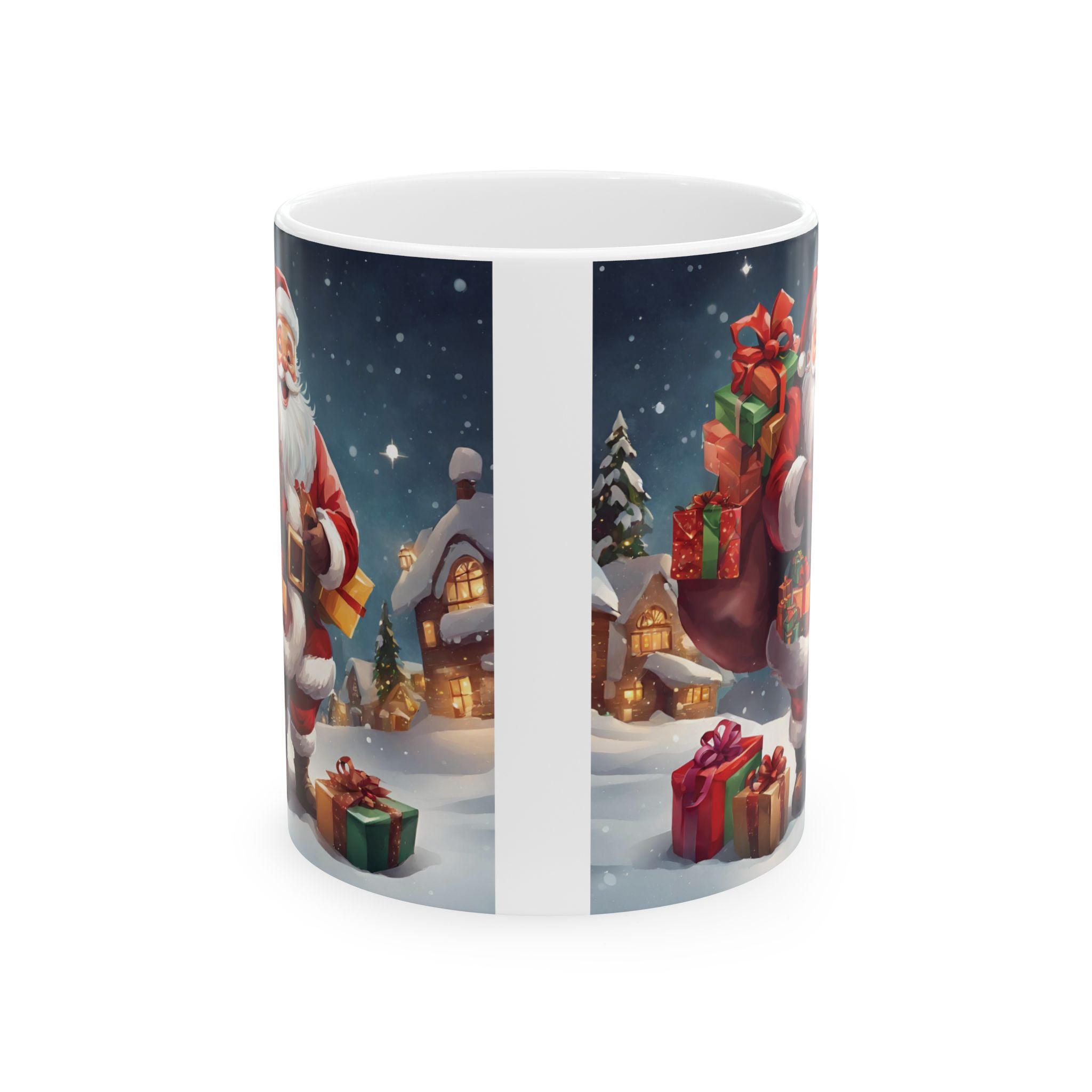 Christmas Mug Funny Santa Claus Mug Unique Cute Ceramic Coffee Cup Gift Kids Tea