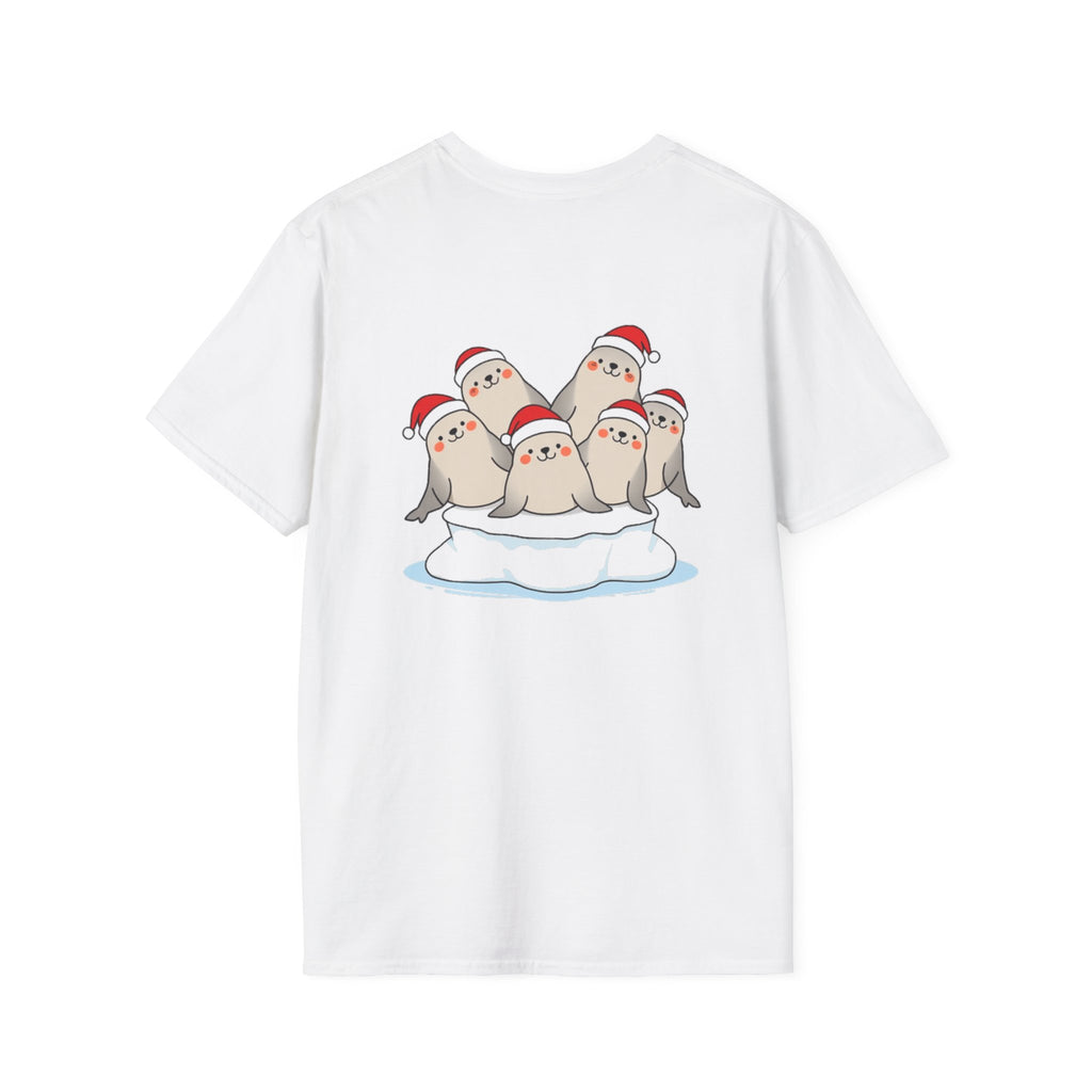 Christmas Seals Family T-Shirt | Cute Cartoon Holiday Design Unique Shirt Gift