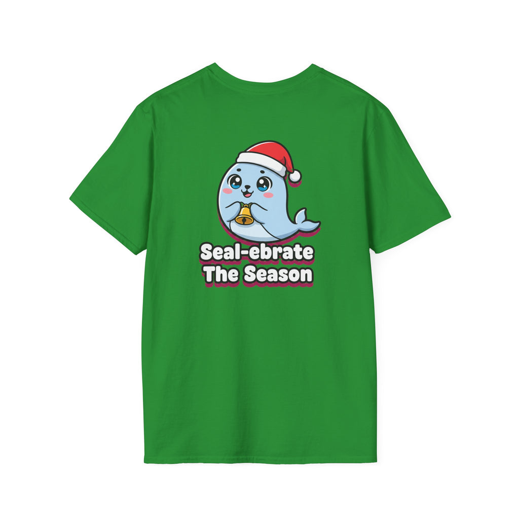 Cute Christmas Shirt Sealebrate The Season Funny Animal Unisex Softstyle Tee Christmas Gift