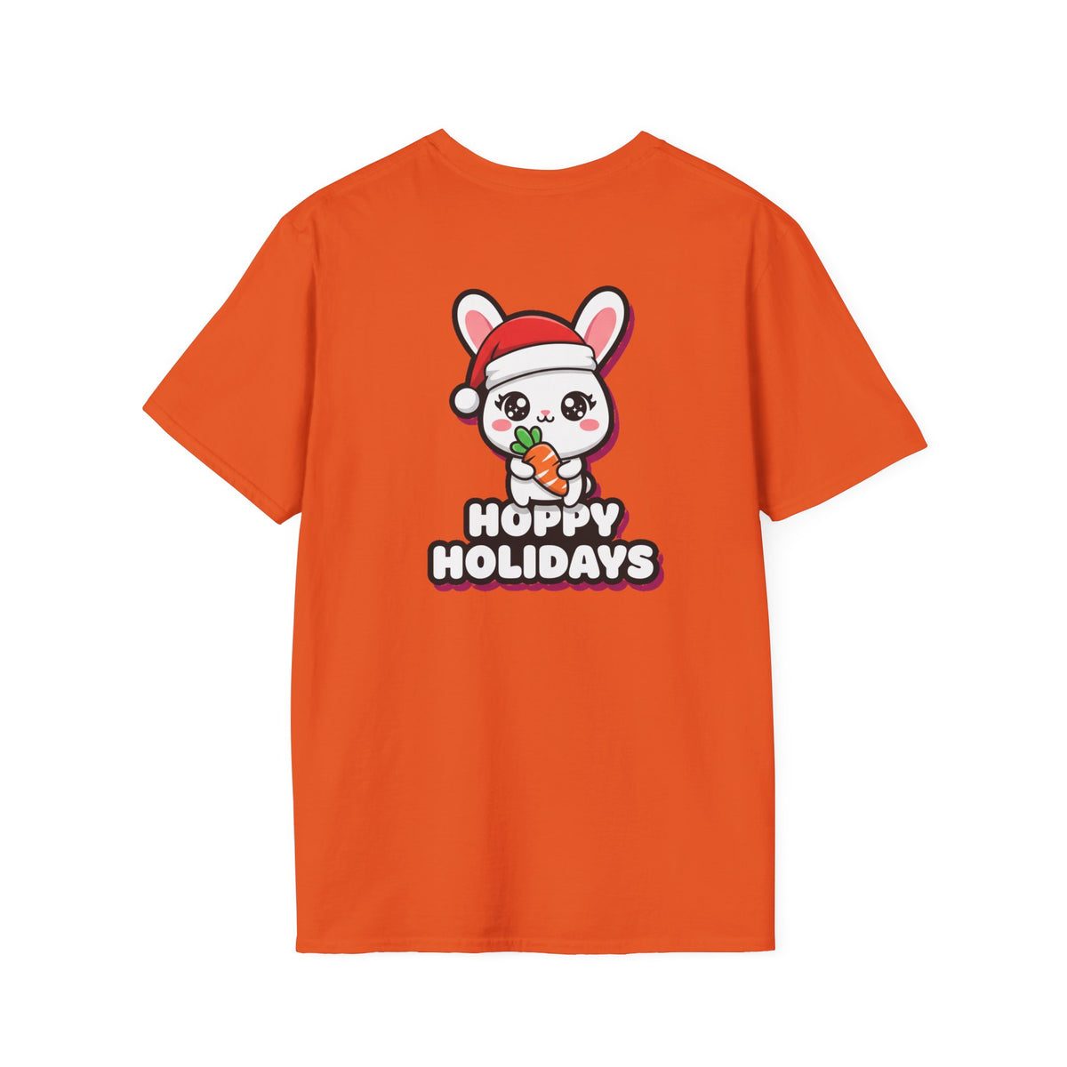 Cute Christmas Shirt Hoppy Holidays Funny Animal Unisex Softstyle Tee Christmas Gift