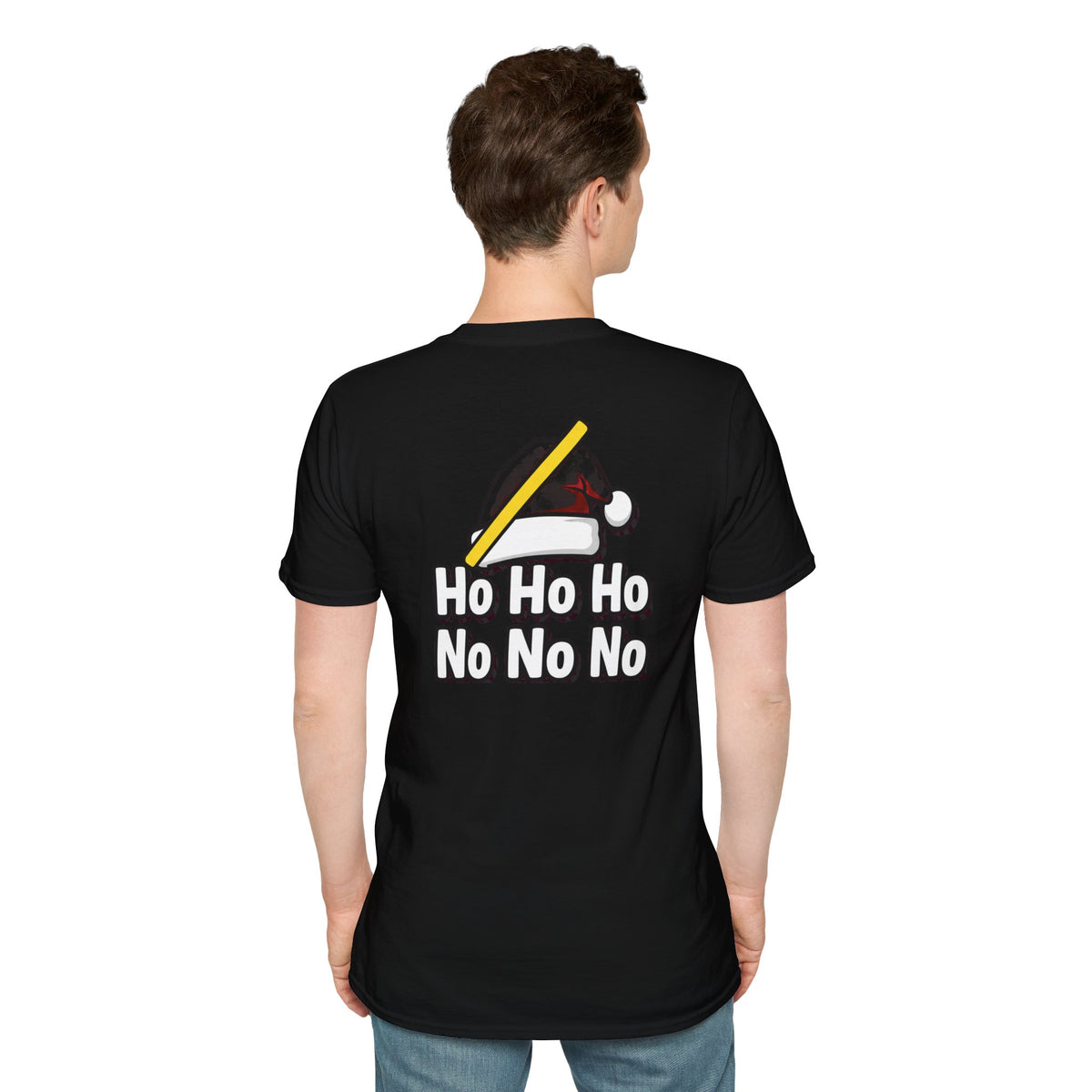 Dark Humor Christmas Shirt Ho Ho Ho No No No Funny Sarcastic Unisex Softstyle Tee Adult Christmas Gift