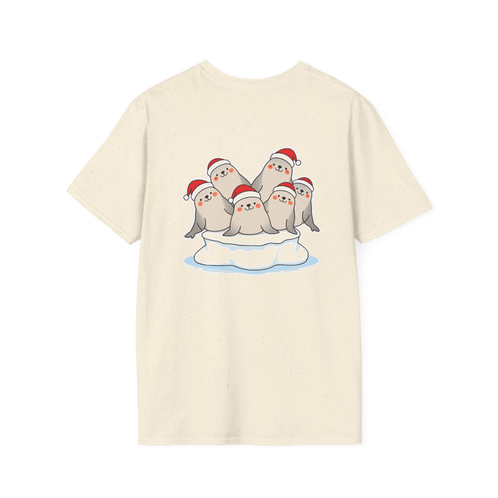 Christmas Seals Family T-Shirt | Cute Cartoon Holiday Design Unique Shirt Gift