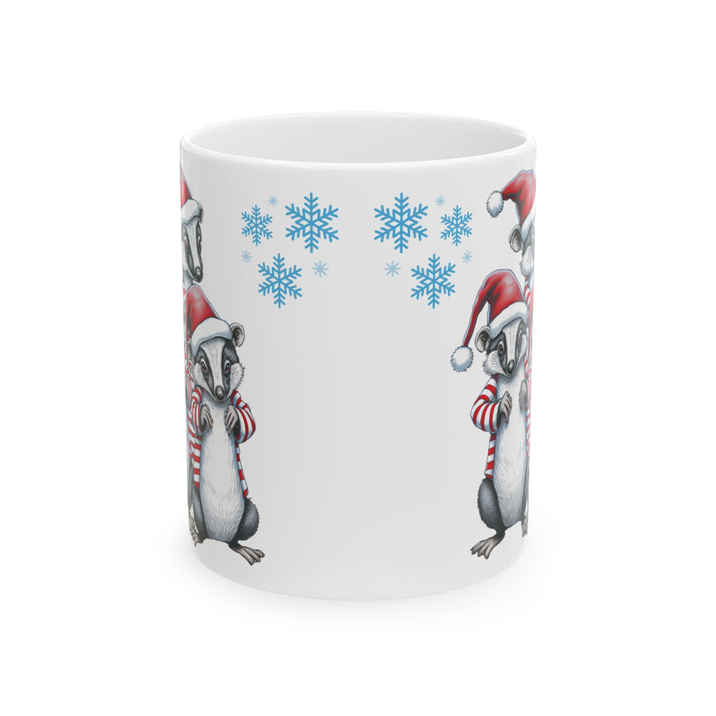 Christmas Mug Fitchew Mug Unique Funny Animal Mug Cute Coffee Cup Holiday Gift