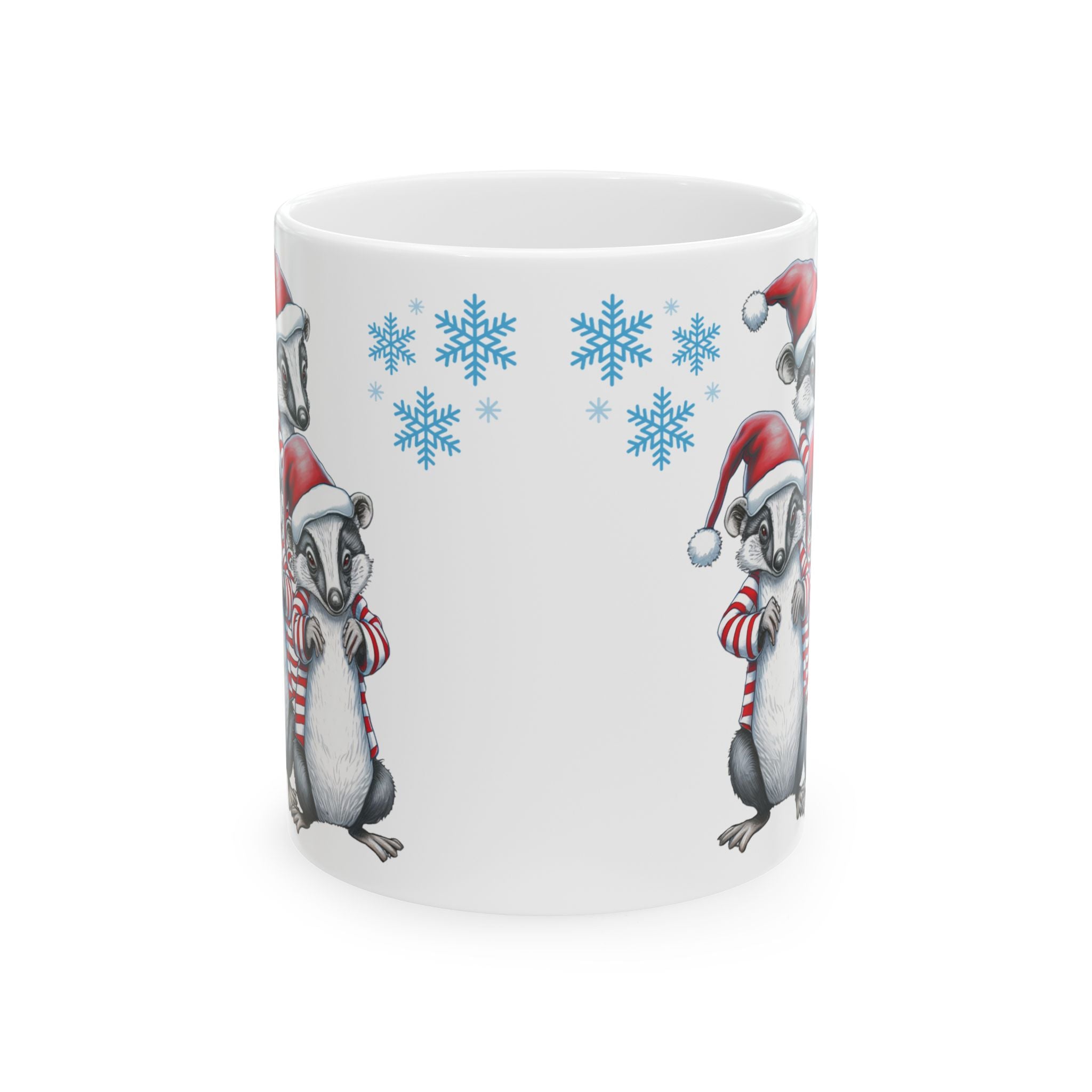 Christmas Mug Fitchew Mug Unique Funny Animal Mug Cute Coffee Cup Holiday Gift