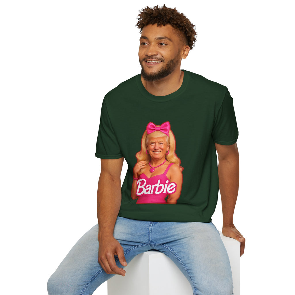 Funny Unique Donald Trump Barbie Unisex T-Shirt Best Gag Gift Cotton Print Soft