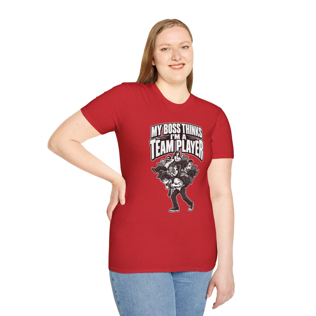 Funny Dark Humor Tshirt — Funny Office Tshirt Dark Humor Graphic Tee Unique Coworker Gift TEAM PLAYER Shirt