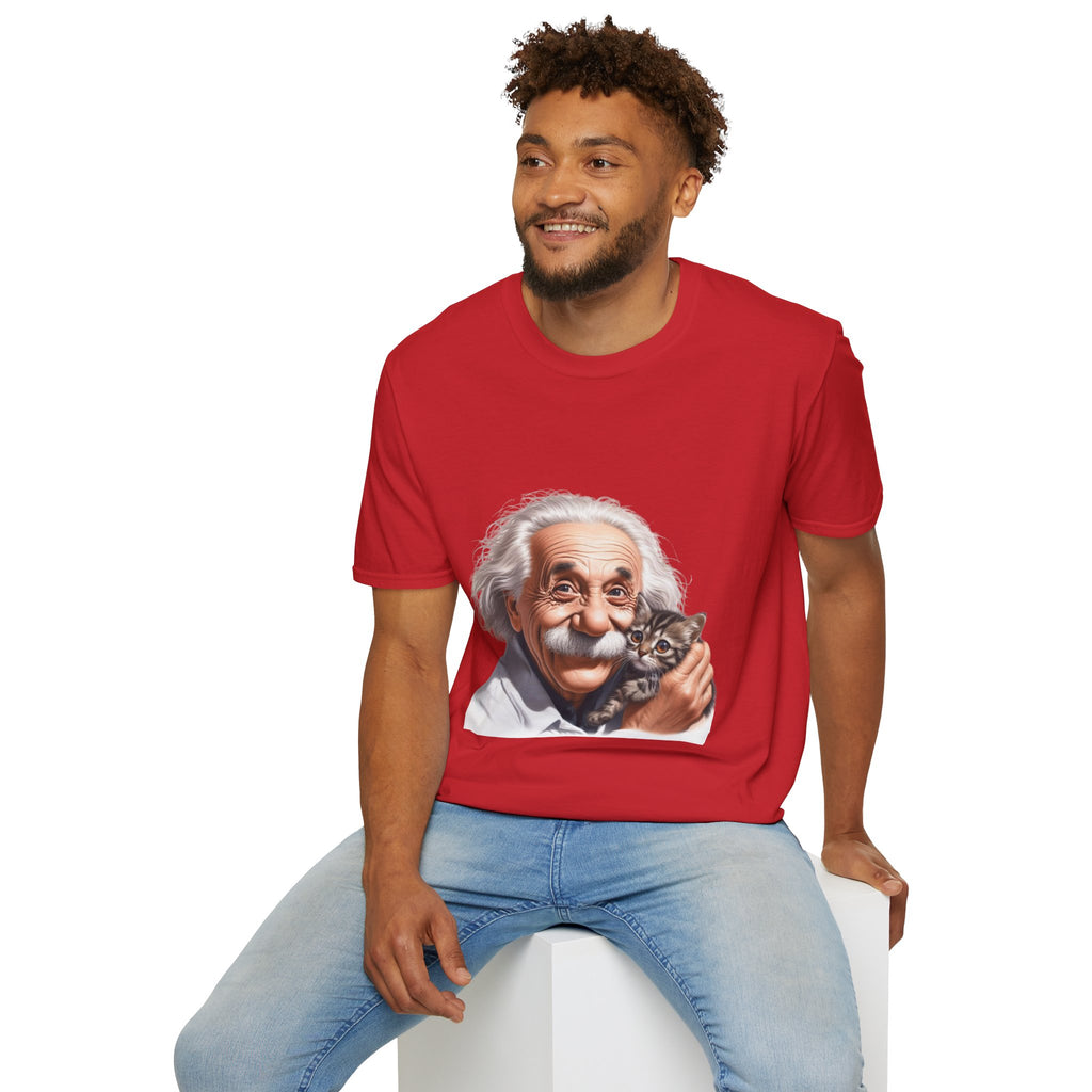 Funny Albert Einstein T-Shirt Unisex Softstyle T-Shirt Cotton Unique Gift German