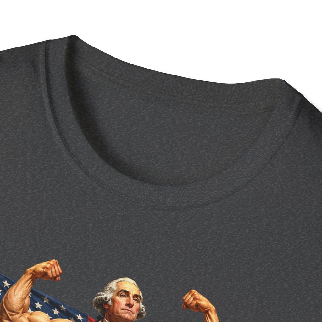 Funny USA Unisex Softstyle T-Shirt Giant Declaration Receipt Funny Patriotic T-Shirt United States of America Benjamin Franklin George Washington Tshirt