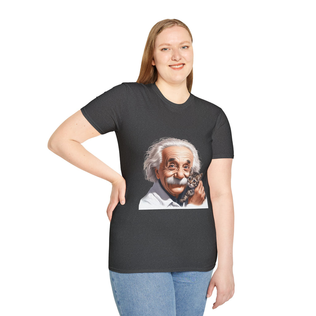 Funny Albert Einstein T-Shirt Unisex Softstyle T-Shirt Cotton Unique Gift German