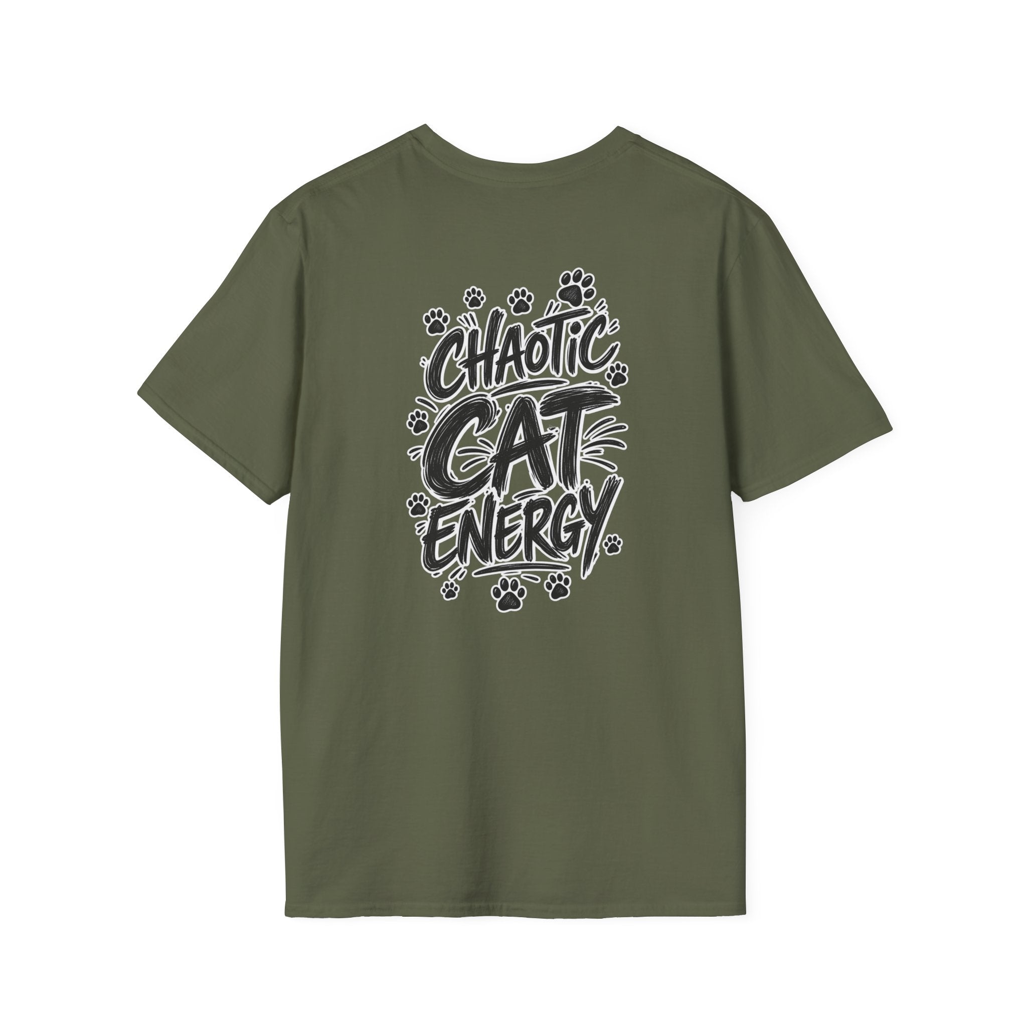Funny Cat Shirt Chaotic Cat Energy Sarcastic Cat Lover Graphic Tee Cat Lover Graphic Tee Dark Humor Tee Unique Gift Funny Tshirt