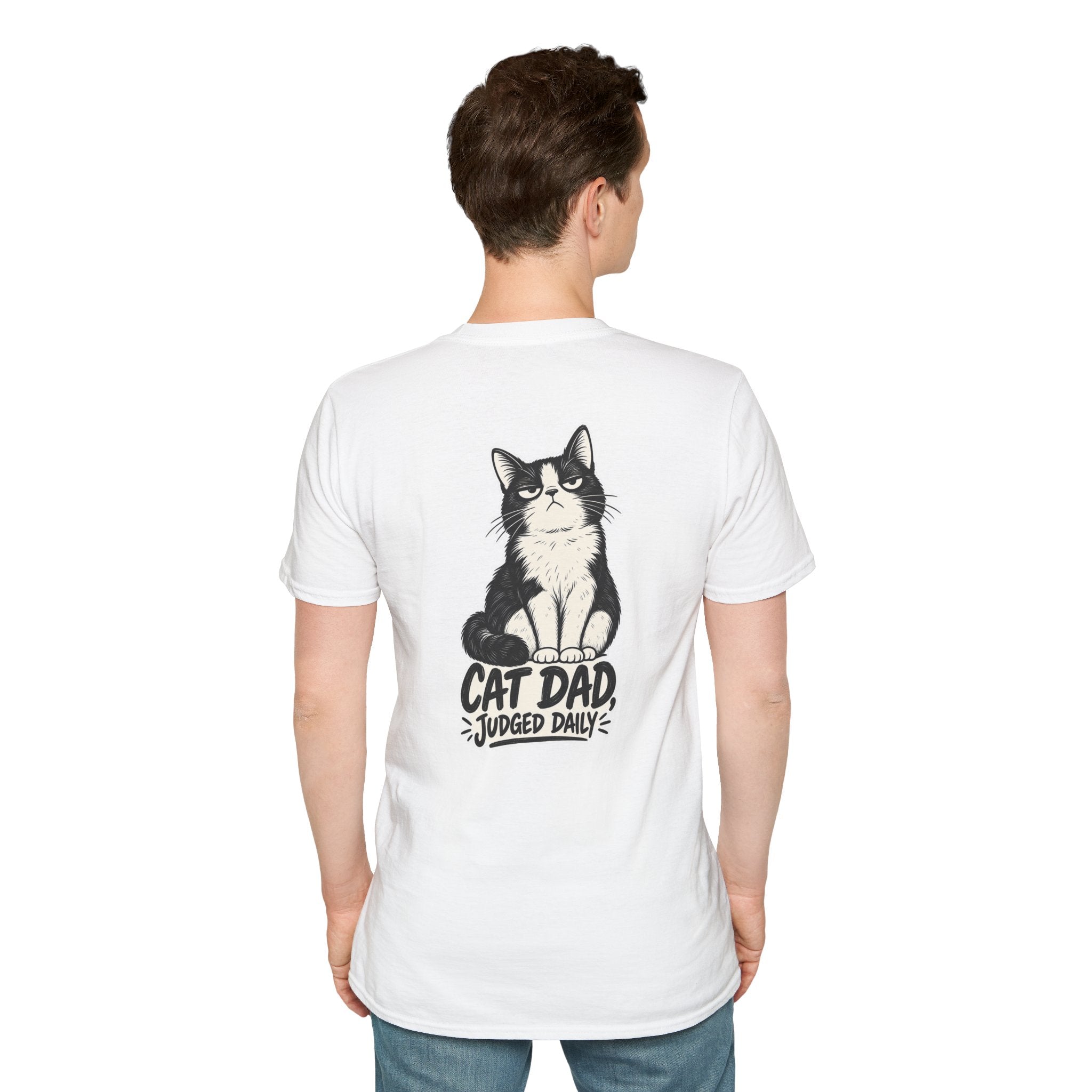 Cat Dad Shirt Judged Daily Funny Cat Lover Graphic Tee Dark Humor Tee Unique Gift Funny Tshirt
