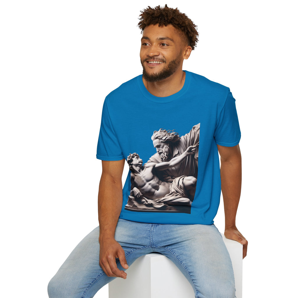 Funny Albert Einstein Unisex Softstyle T-Shirt Unique Gift Cotton T-shirt Art