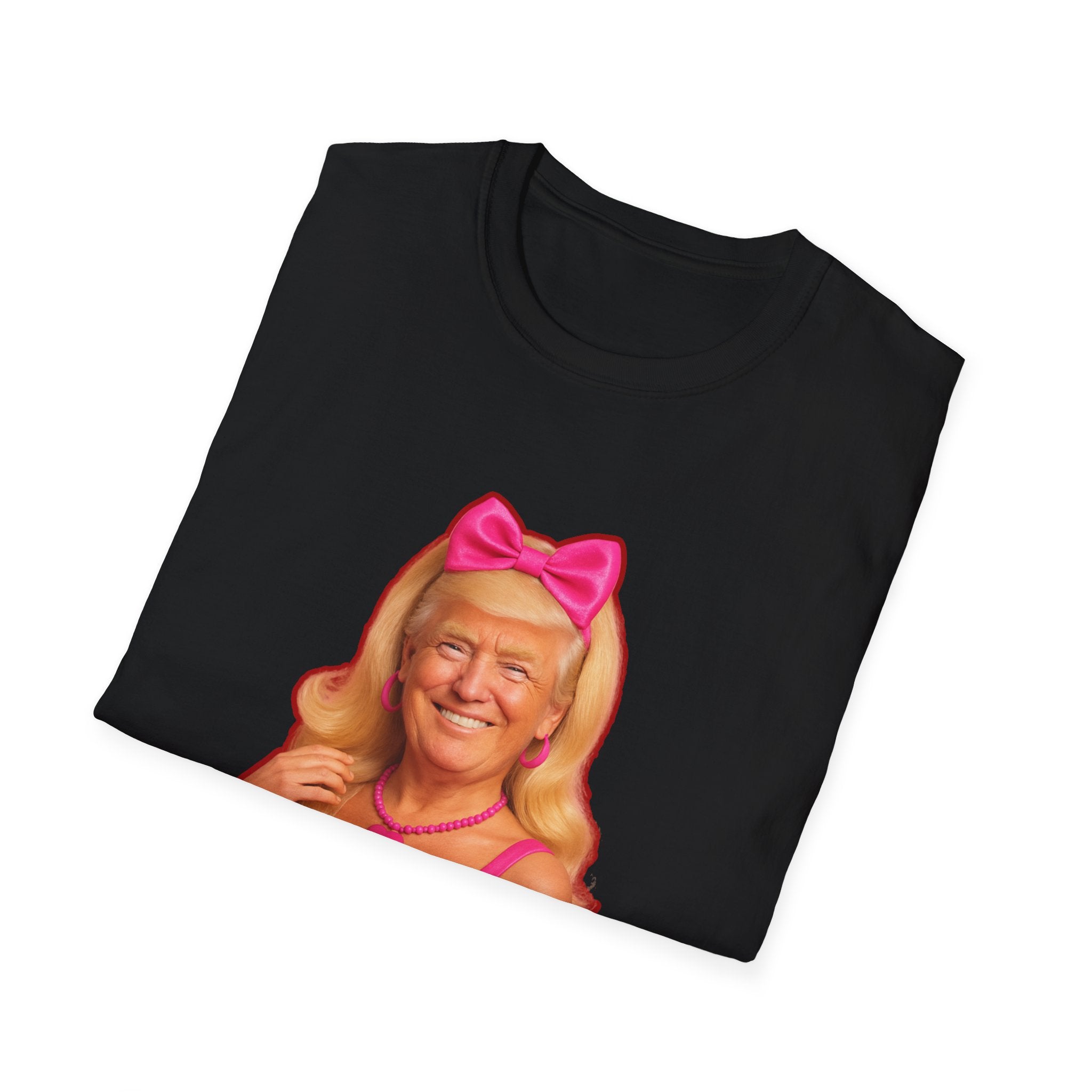Funny Unique Donald Trump Barbie Unisex T-Shirt Best Gag Gift Cotton Print Soft