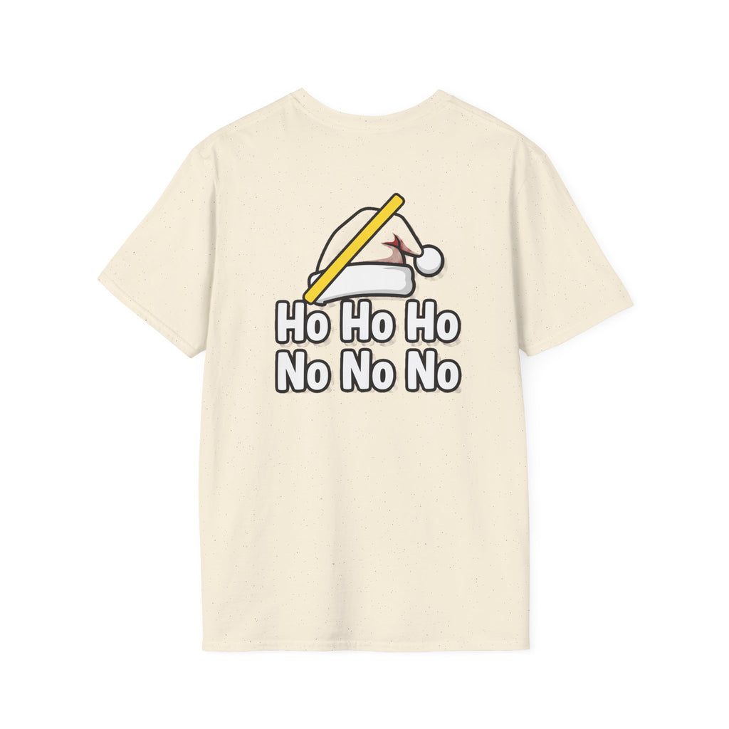 Dark Humor Christmas Shirt Ho Ho Ho No No No Funny Sarcastic Unisex Softstyle Tee Adult Christmas Gift