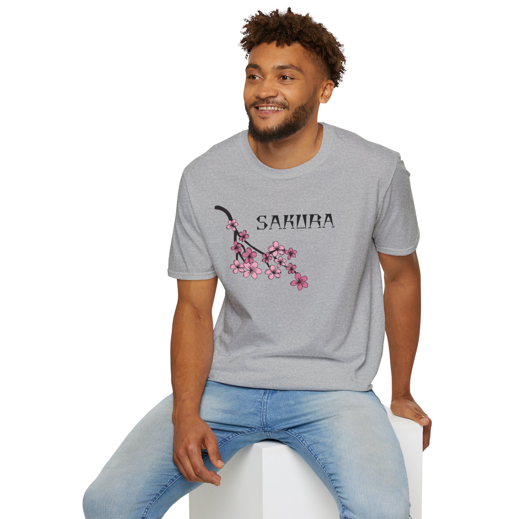Sakura T-Shirt Japanese Art Shirt Unisex Softstyle Cherry Blossom Flower T-shirt