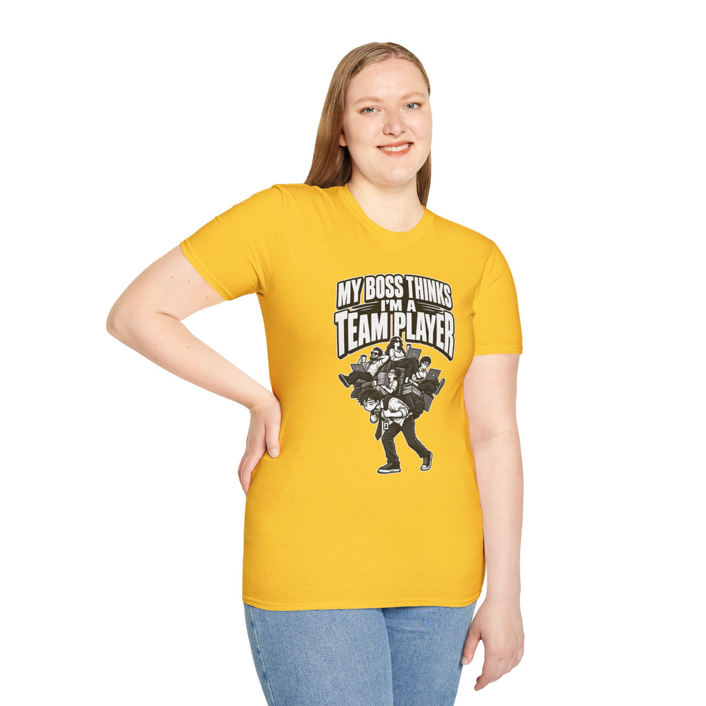 Funny Dark Humor Tshirt — Funny Office Tshirt Dark Humor Graphic Tee Unique Coworker Gift TEAM PLAYER Shirt