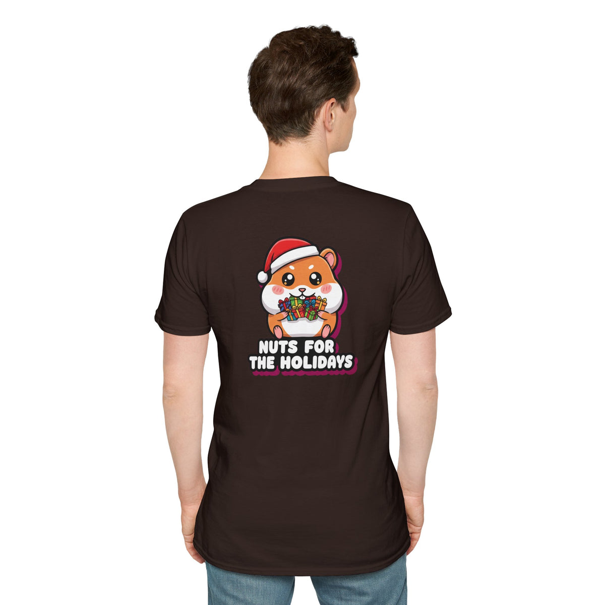 Cute Christmas Shirt Nuts For The Holidays Funny Animal Unisex Softstyle Tee Christmas Gift