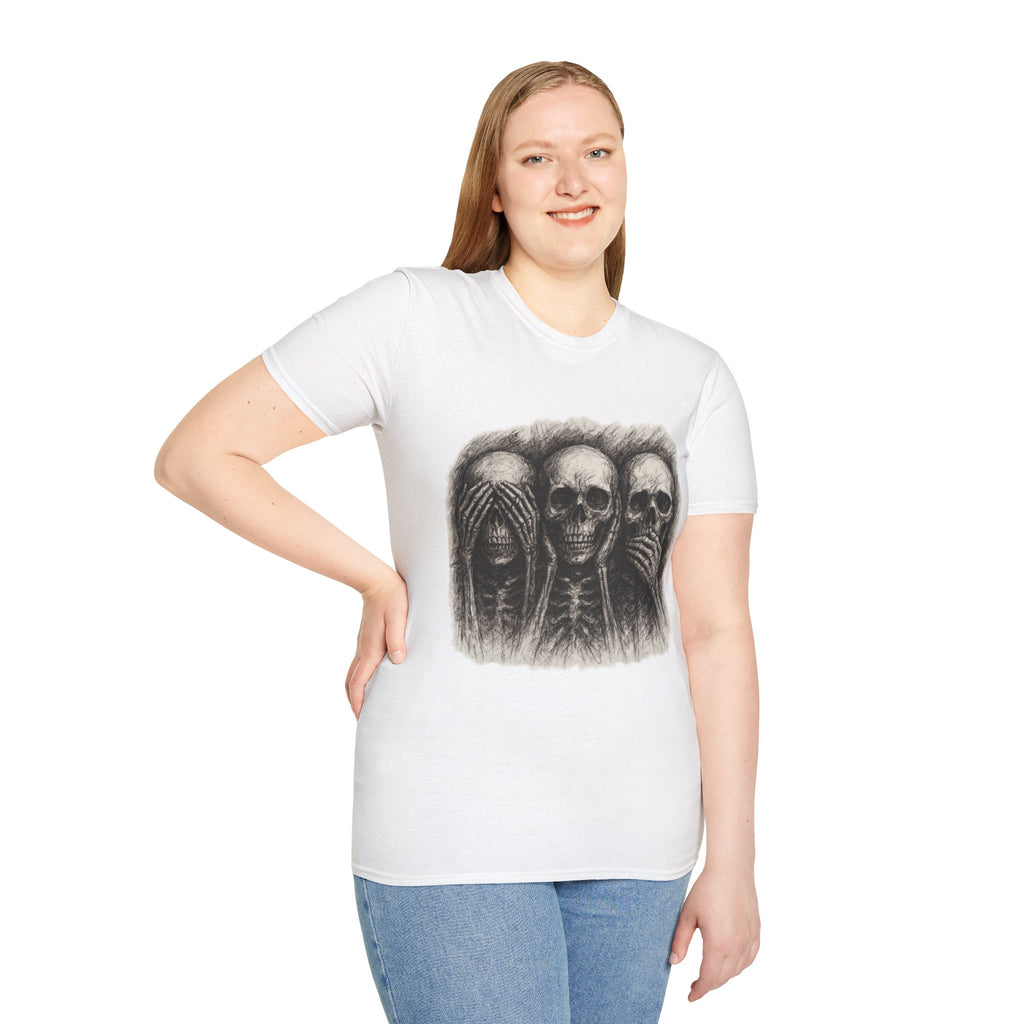 Mens Skull T-shirt Graphic Tees Skeleton Apparel Clothing Skulls Accessories Best Gift
