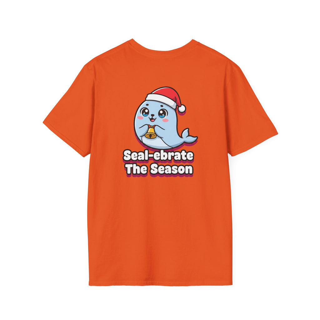 Cute Christmas Shirt Sealebrate The Season Funny Animal Unisex Softstyle Tee Christmas Gift