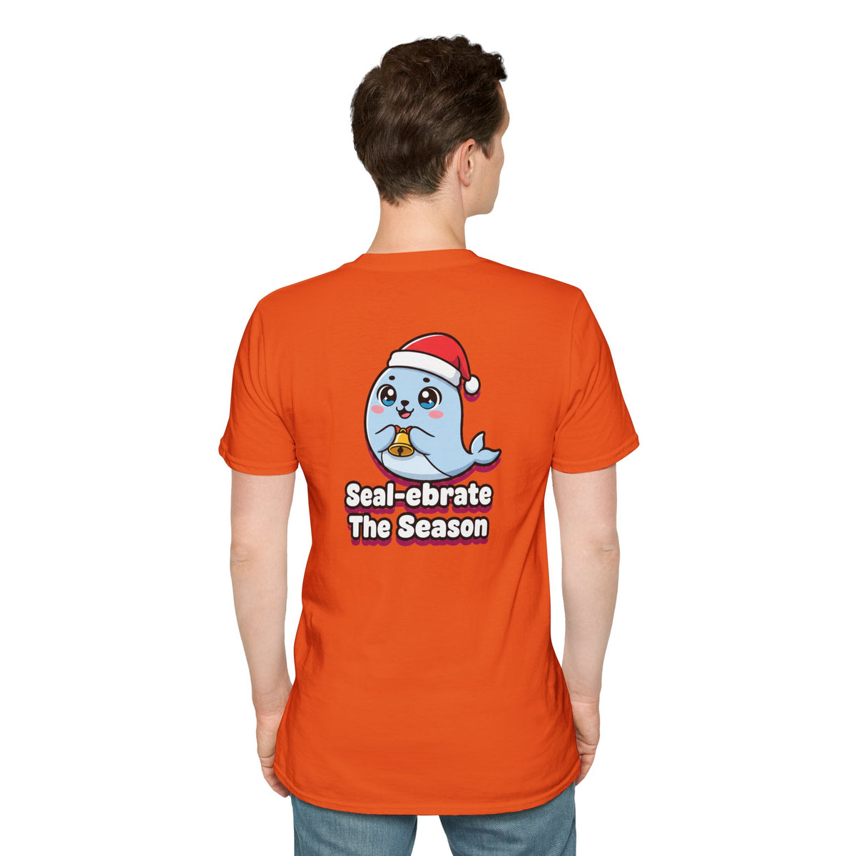 Cute Christmas Shirt Sealebrate The Season Funny Animal Unisex Softstyle Tee Christmas Gift