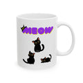 Cat Mug Tea Coffee Cup Ceramic Mug Meow Mug 11oz Unique Gift Kids Kitty Lovers