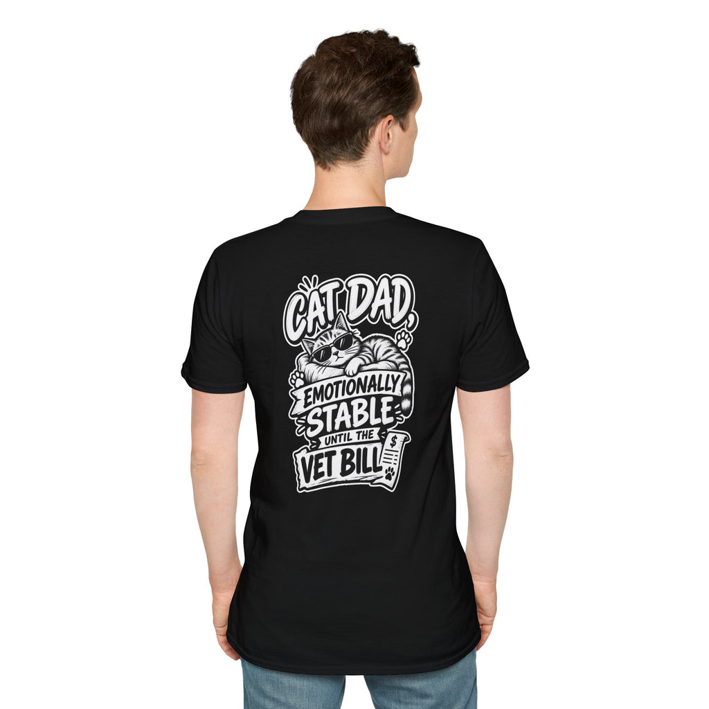 Cat Dad Shirt Pet Lover Tshirt Funny Cat Lover Graphic Tee Dark Humor Tee Unique Gift Funny Tshirt