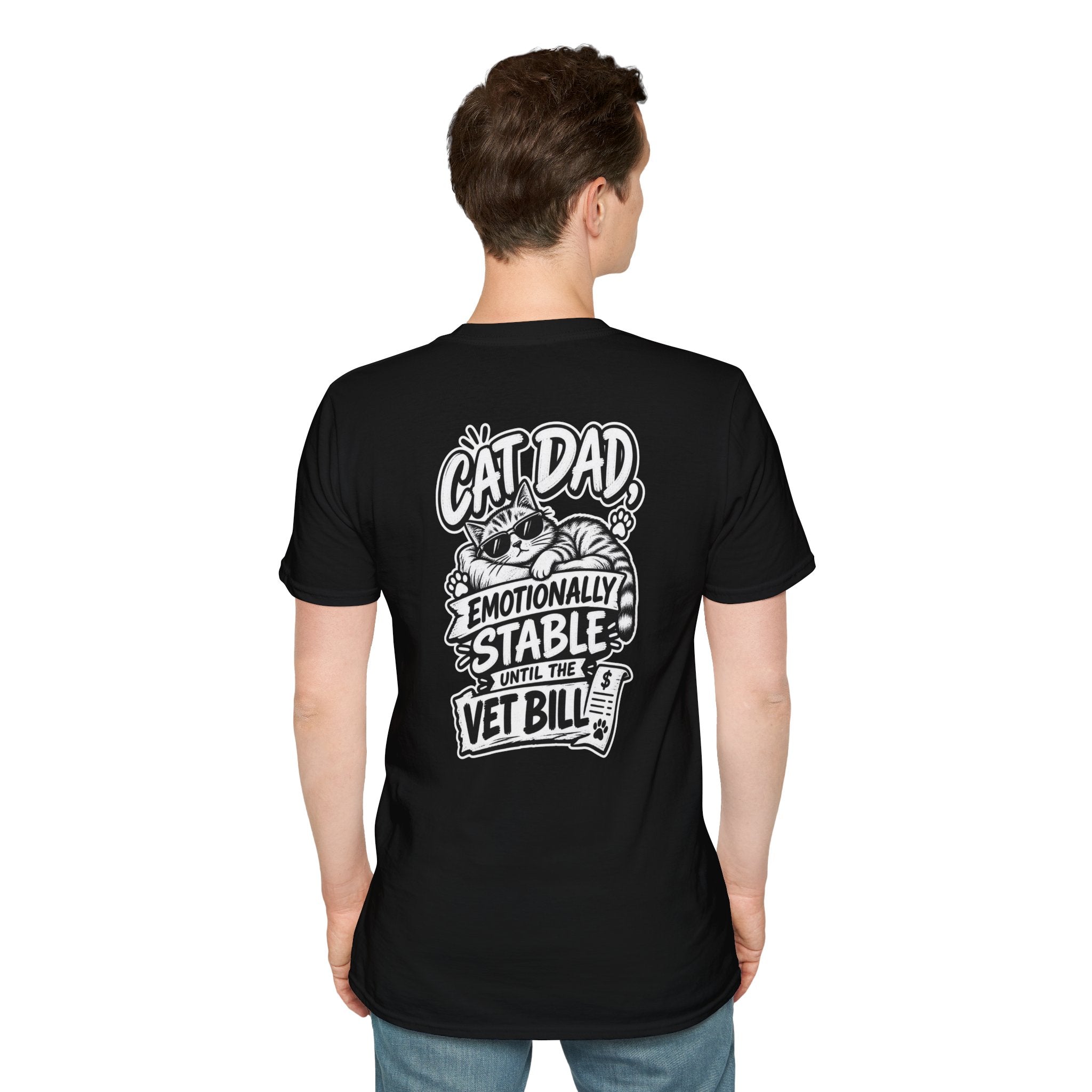 Cat Dad Shirt Pet Lover Tshirt Funny Cat Lover Graphic Tee Dark Humor Tee Unique Gift Funny Tshirt