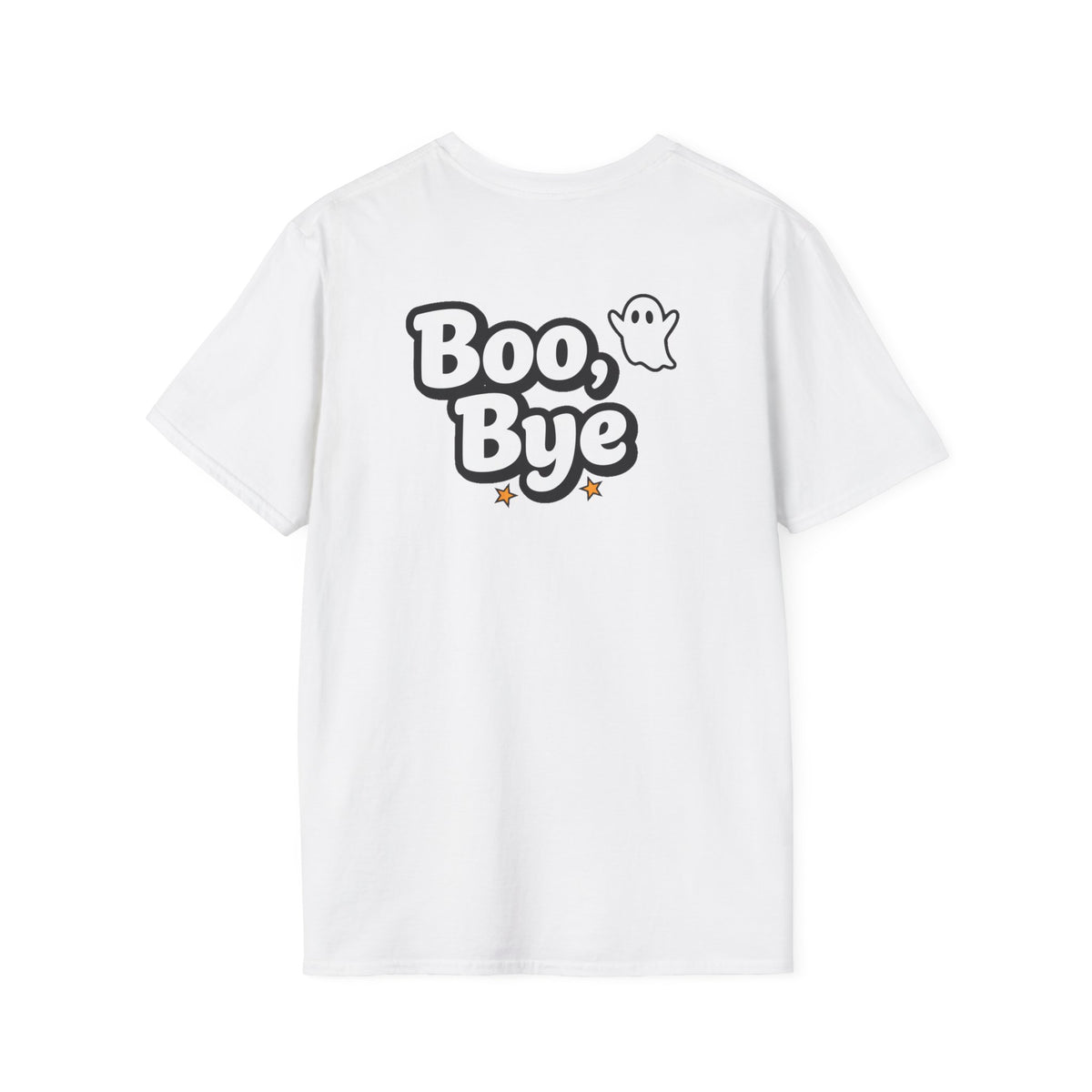 Dark Humor Halloween Shirt Boo Bye Funny Minimalist Ghost Sarcastic Unisex Softstyle Tee Adult Halloween Gift