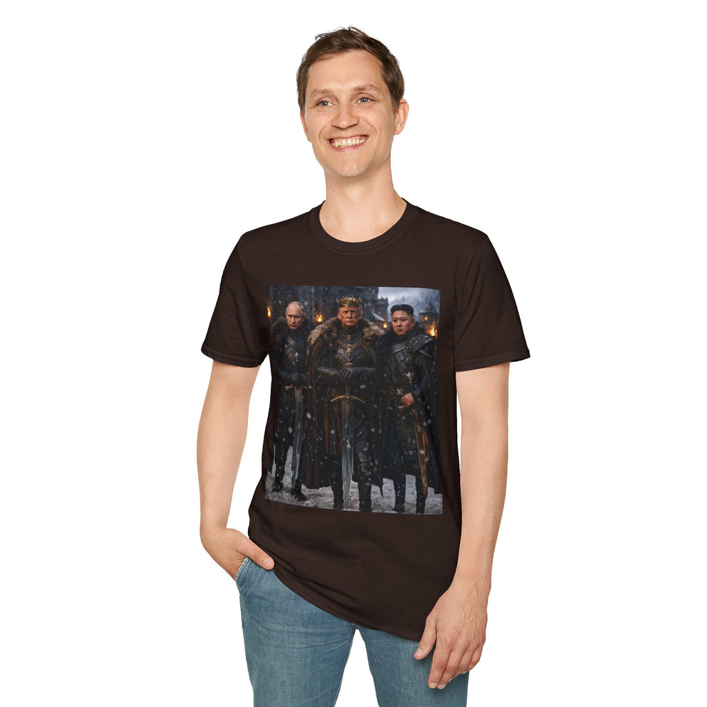 Funny Trump Putin Kim Jong Unique T-Shirt Artwork Throne Unisex Softstyle Tshirt
