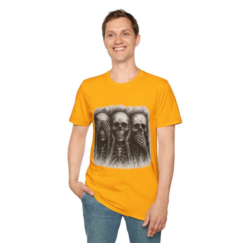 Mens Skull T-shirt Graphic Tees Skeleton Apparel Clothing Skulls Accessories Best Gift