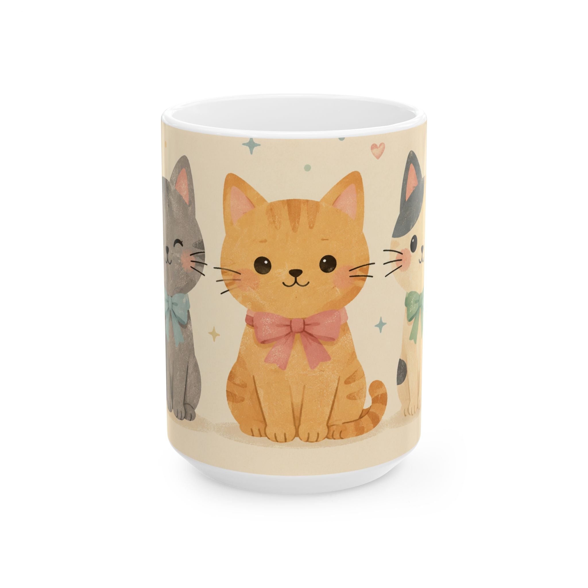 Cat Mom Coffee Mug Minimalist Line Art Cat Lover Gift Ceramic Cup Tea Cup 11oz 15oz Best Gift for Mothers Animal Lovers Cat Mom Mug