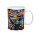 Funny Edvard Munch The Scream in New York Mug Tea Coffee Cup Unique Gift USA New