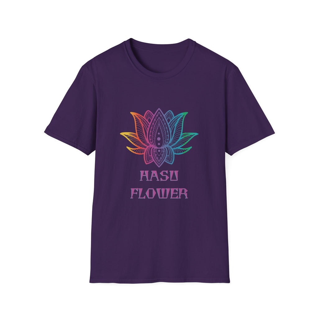 Hasu Japanese Art Shirt Unisex Softstyle Lotus Flower T-shirt Japan Flower Gift