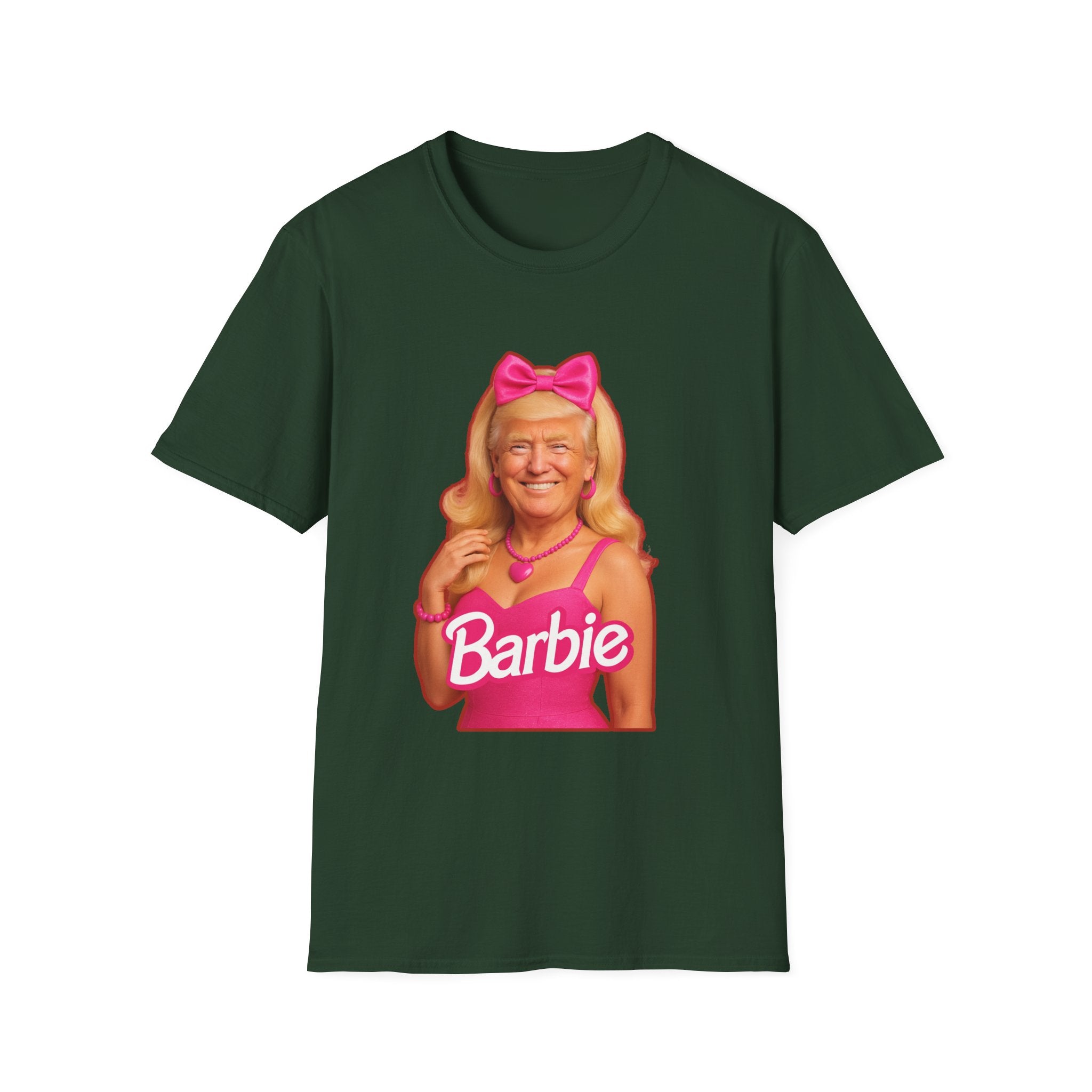 Funny Unique Donald Trump Barbie Unisex T-Shirt Best Gag Gift Cotton Print Soft