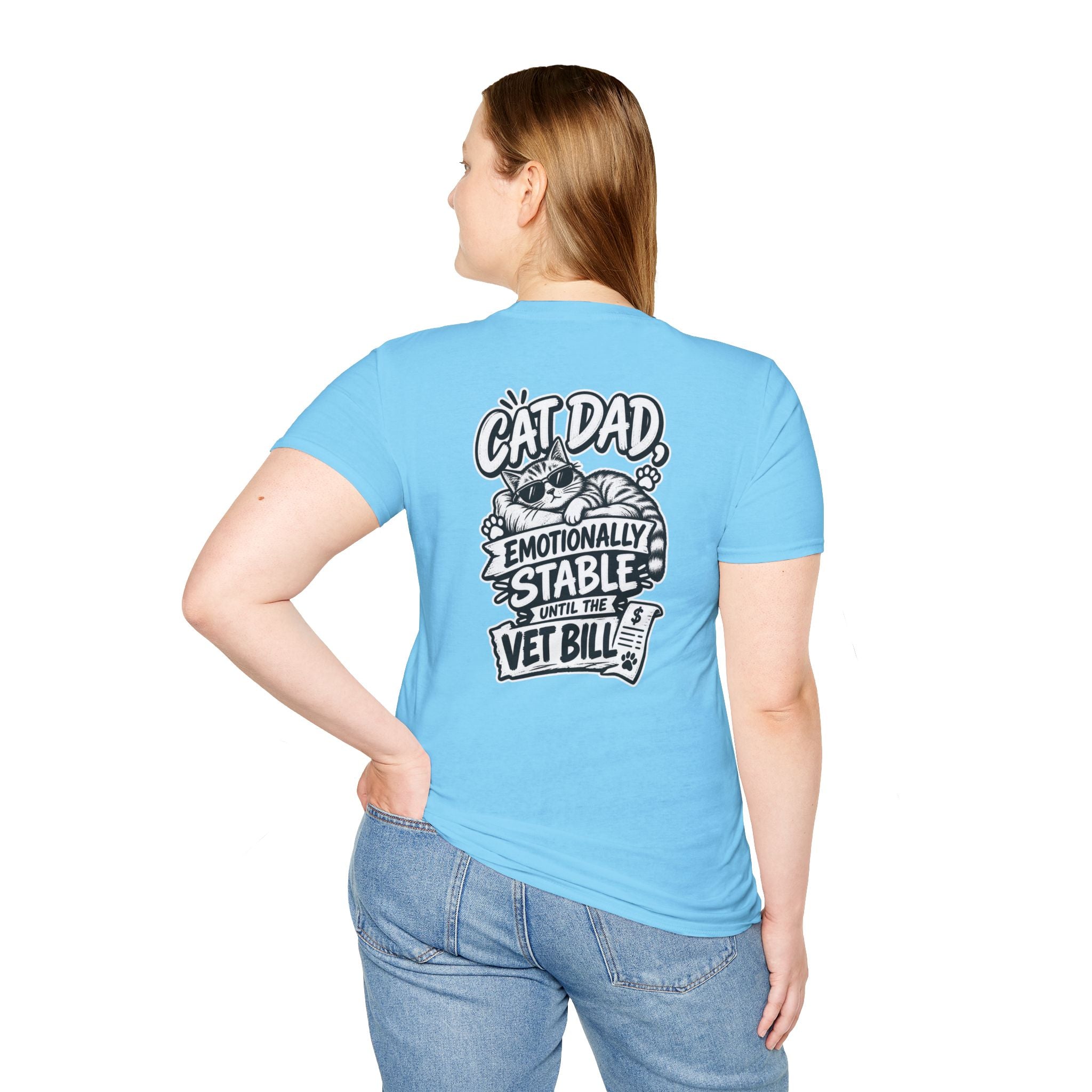 Cat Dad Shirt Pet Lover Tshirt Funny Cat Lover Graphic Tee Dark Humor Tee Unique Gift Funny Tshirt