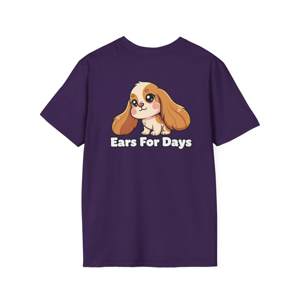 Cute Cocker Spaniel Shirt Ears For Days Funny Dog Lover Unisex Softstyle Tee Gift