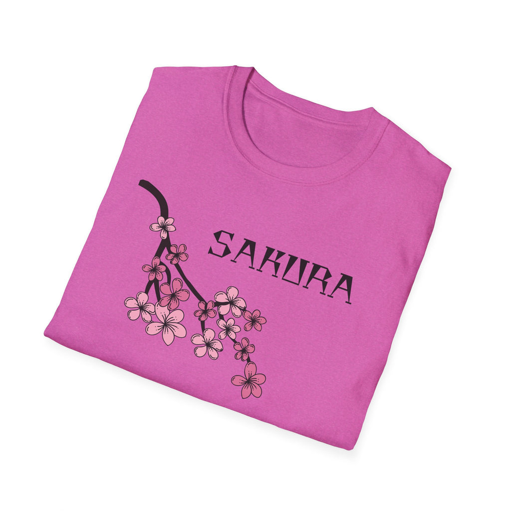 Sakura T-Shirt Japanese Art Shirt Unisex Softstyle Cherry Blossom Flower T-shirt