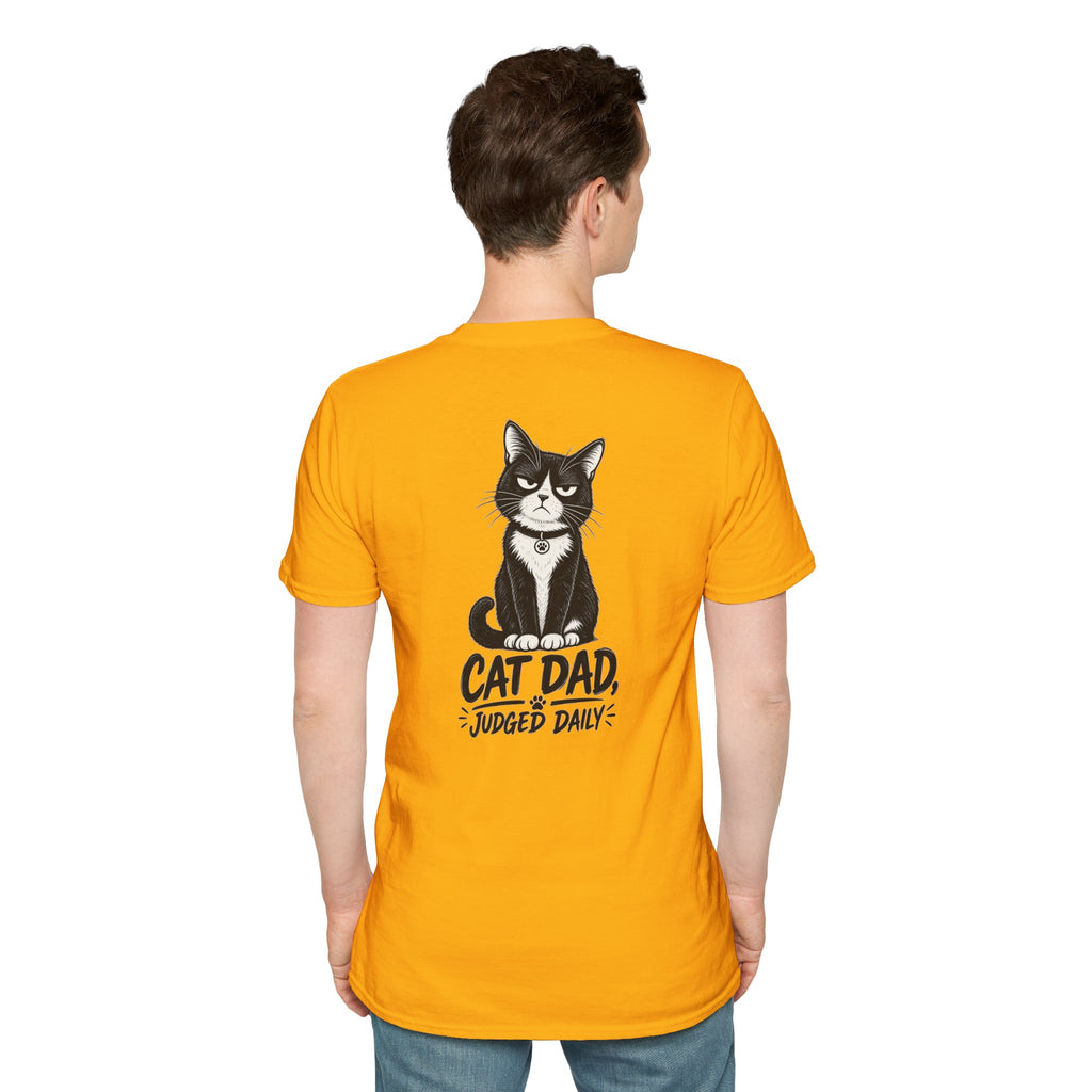 Cat Dad Shirt Judged Daily Funny Cat Lover Graphic Tee Dark Humor Tee Unique Gift Funny Tshirt