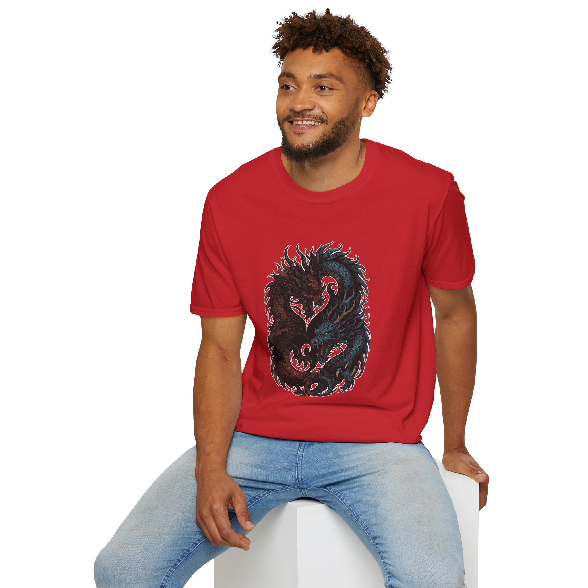 Dragon T-shirt Men Women Graphic Tee Clothing Apparel Chinese Dagon Symbol Gift