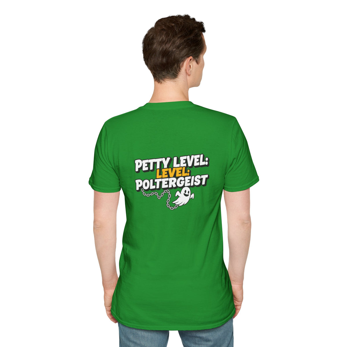 Dark Humor Halloween Shirt Petty Level Poltergeist Funny Ghost Sarcastic Unisex Softstyle Tee Adult Halloween Gift
